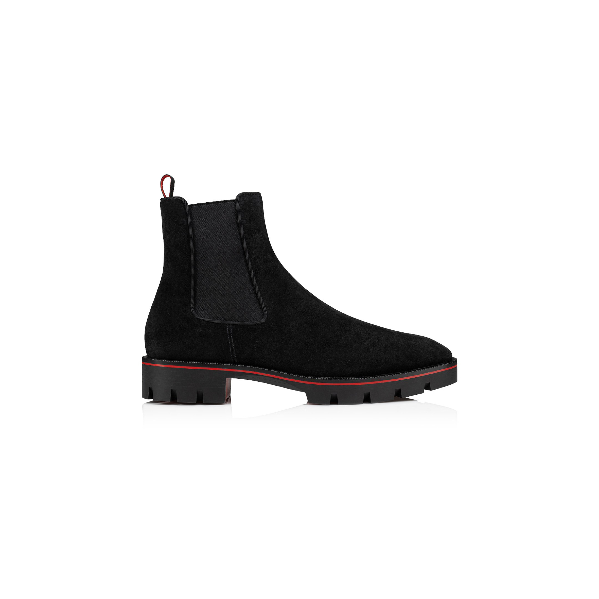 CHRISTIAN LOUBOUTIN ALPINOSOL BOOTS CALF LEATHER BLACK MEN 3230687BK01
